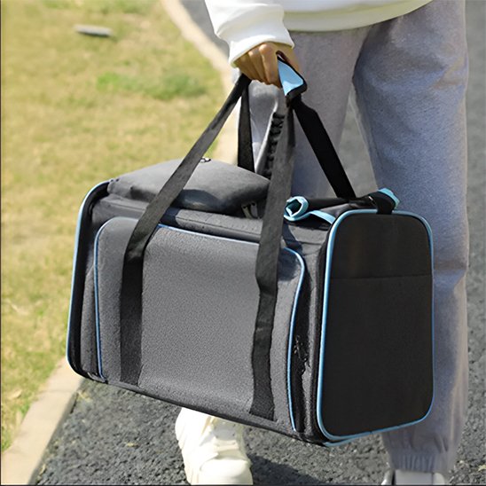 Sac de transport pour chien double poignées rembourrées