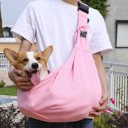 Sac de transport pour chien durable & polyvalent rose