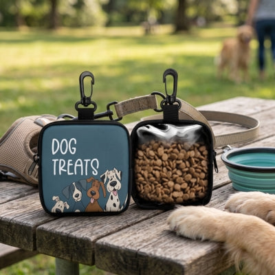 Sac pour friandise chien poser table bois
