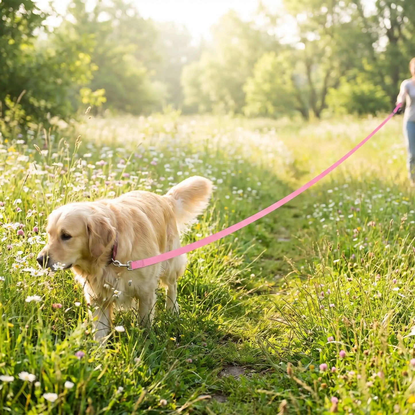Sortie commission chien parc longe pour chien