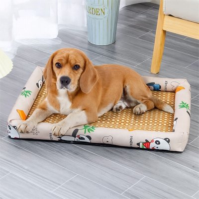 Tapis Chien rafraichissant beige motif panda