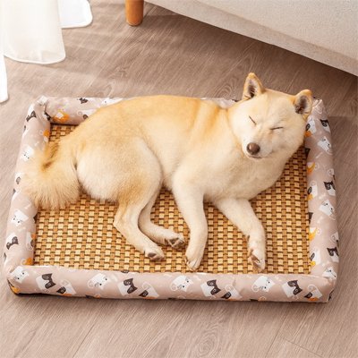 Tapis Chien rafraichissant gris motif kitty a