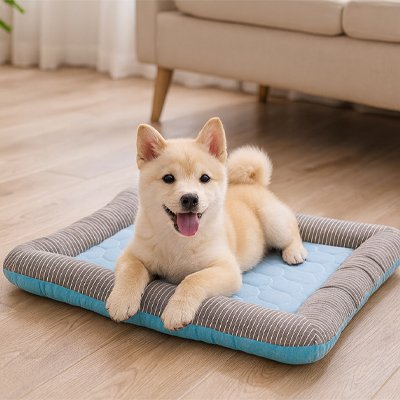 Tapis rafraichissant Chien bleu le chien est allongé