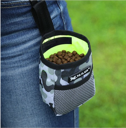 Tenue par crocher poche sac de récompense pour chien