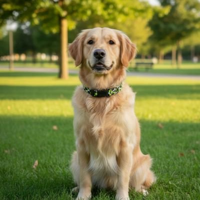 un chien qui pose pour la photos Collier Chien