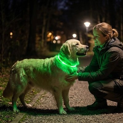 Vibe Collier Chien lumineux promenade nocturne du chien