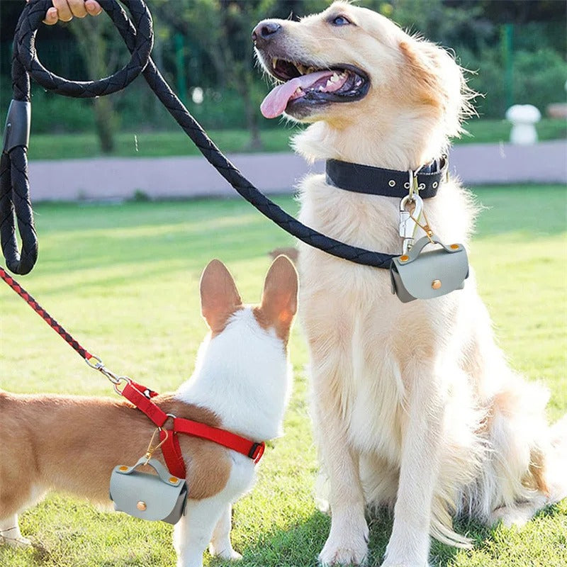 Walkbag deux chiens avec distributeur sac à crotte