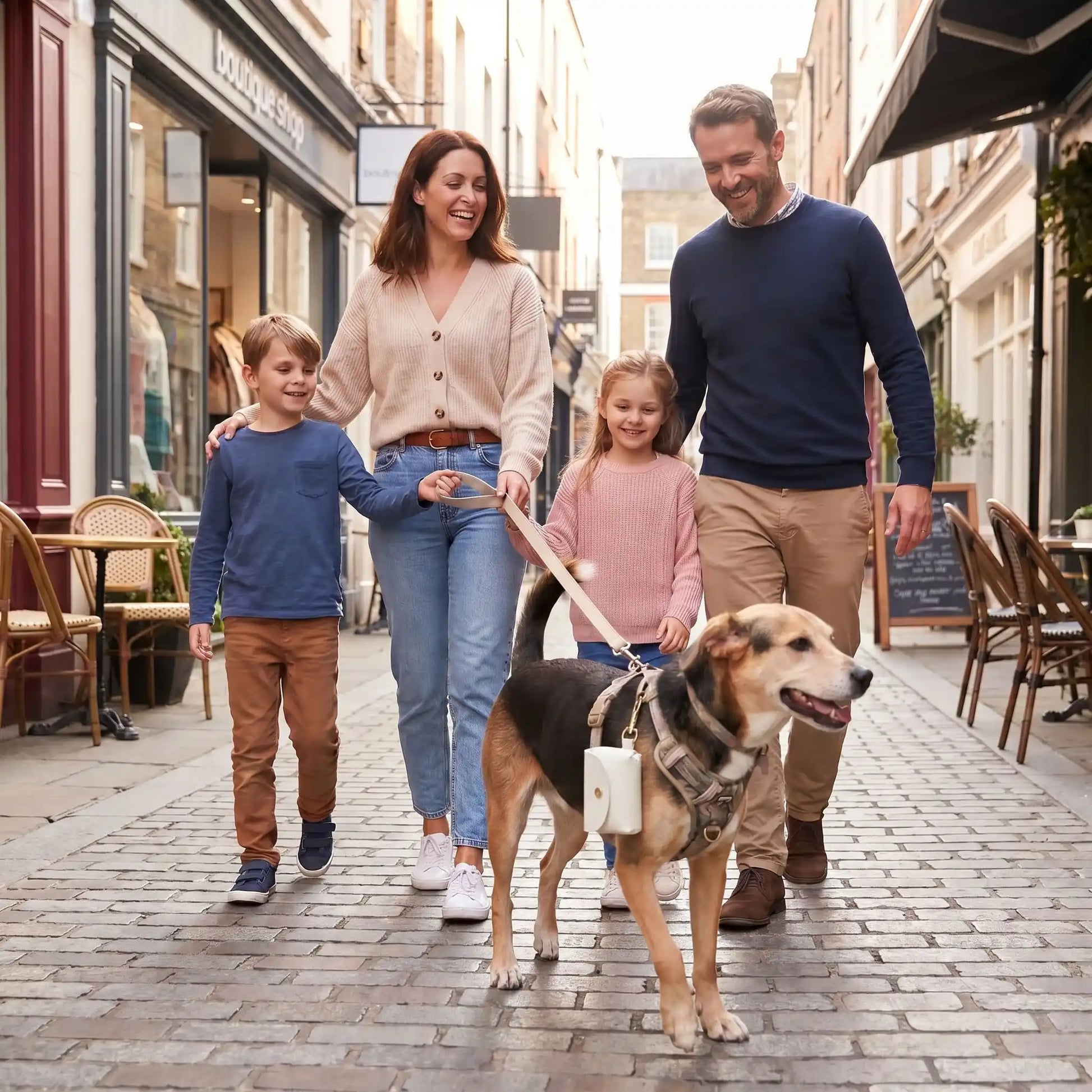Walkbag distributeur sac à crotte blanc famille ville 1