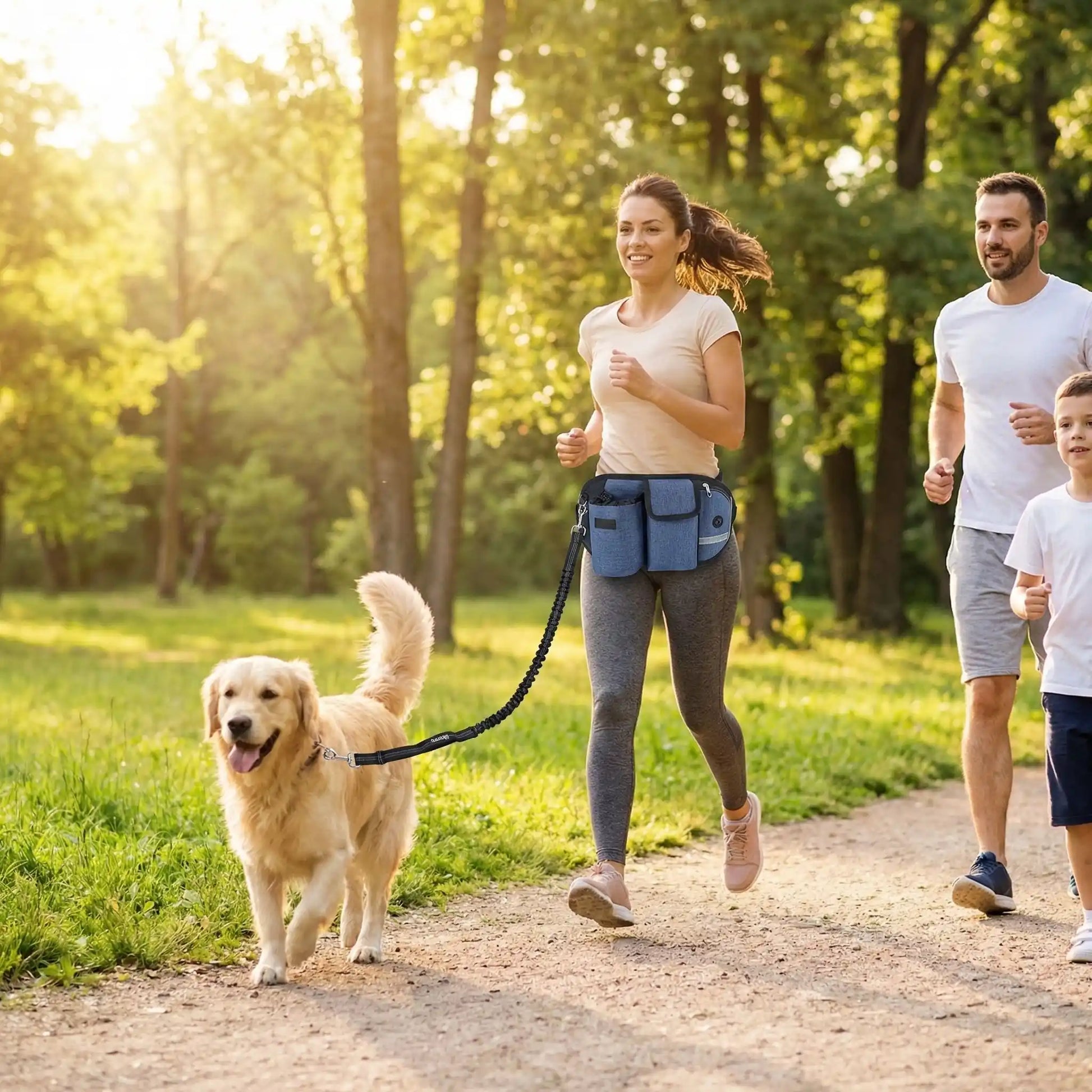 walkinkbanana sac d entraînement pour chien bleu  jean
