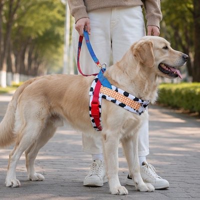 WoufStyle Harnais pour Chien design moderne multicolores 